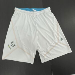 Adidas ClimaLite Adizero Lionel Messi Football Soccer Shorts Small Unisex White